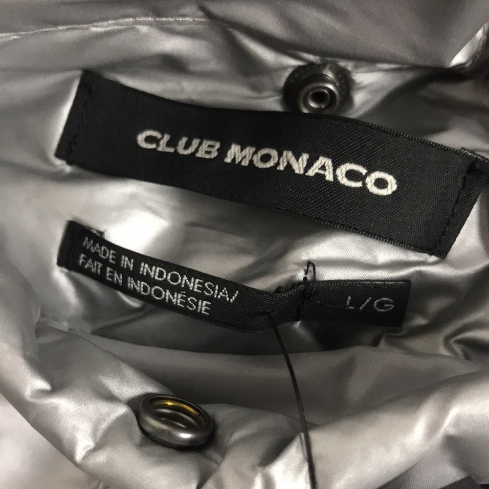 CLUB MONACO LINCOLIN VEST MANTEUX BLACK/NOIR MENS SIZE L - Picture 10 of 12